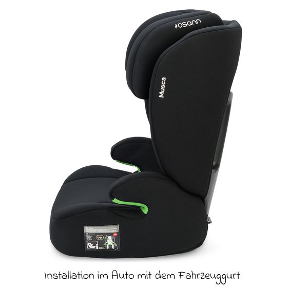 Osann Kindersitz Musca i-Size ab 3 Jahre - 12 Jahre (100 cm - 150 cm) - Black