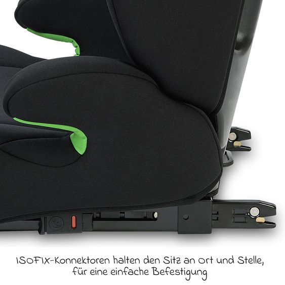 Osann Kindersitz Musca Isofix i-Size ab 3 Jahre - 12 Jahre (100 cm - 150 cm) mit Isofix - Black