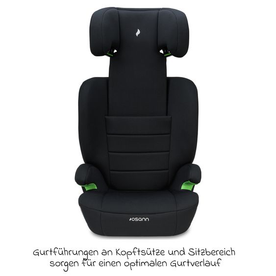 Osann Kindersitz Musca Isofix i-Size ab 3 Jahre - 12 Jahre (100 cm - 150 cm) mit Isofix - Black