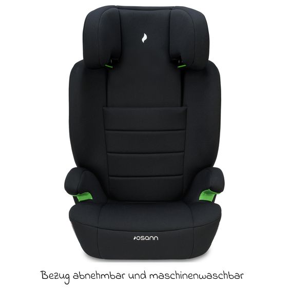 Osann Kindersitz Musca Isofix i-Size ab 3 Jahre - 12 Jahre (100 cm - 150 cm) mit Isofix - Black