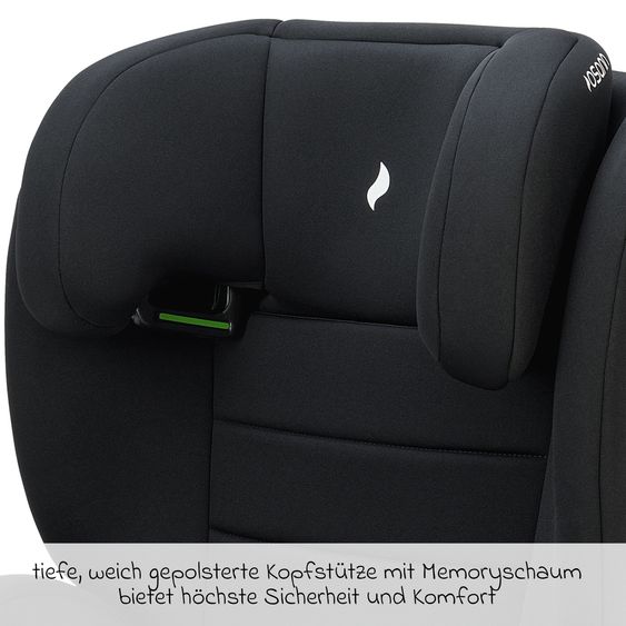 Osann Kindersitz Musca Isofix i-Size ab 3 Jahre - 12 Jahre (100 cm - 150 cm) mit Isofix - Black