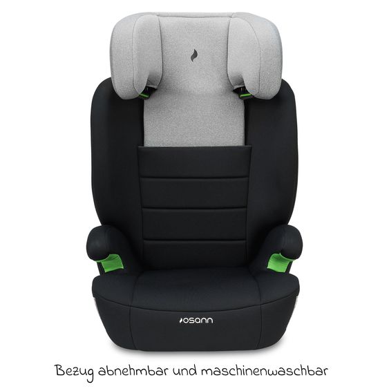 Osann Kindersitz Musca Isofix i-Size ab 3 Jahre - 12 Jahre (100 cm - 150 cm) mit Isofix - Grey Melange