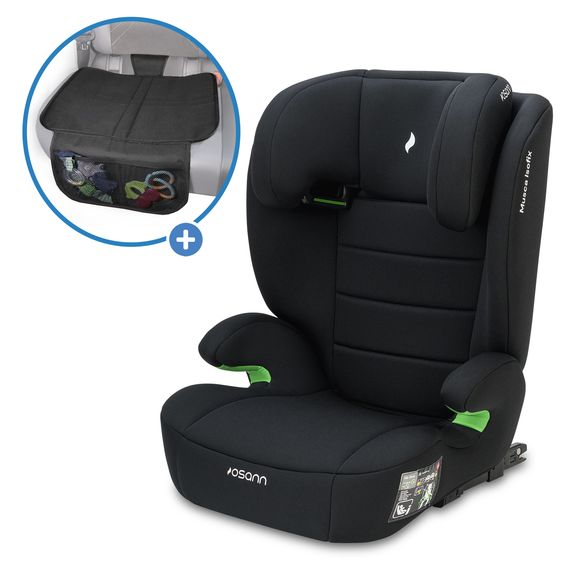 Osann Car seat Musca Isofix i-Size from 3 years - 12 years (100 cm - 150 cm) with Isofix incl. cushion protector - Black