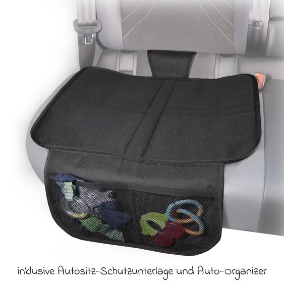 Osann Car seat Musca Isofix i-Size from 3 years - 12 years (100 cm - 150 cm) with Isofix incl. cushion protector - Black