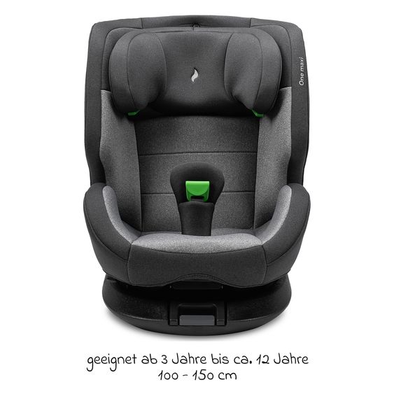 Osann Kindersitz One maxi ab 3 Jahre - 12 Jahre (100 cm - 150 cm) drehbar bis 180° inkl. Isofix-Basis - Universe Grey