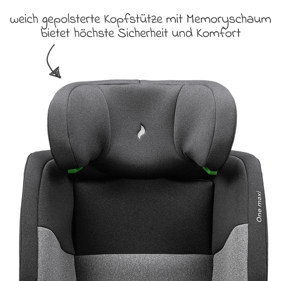 Osann Kindersitz One maxi ab 3 Jahre - 12 Jahre (100 cm - 150 cm) drehbar bis 180° inkl. Isofix-Basis - Universe Grey