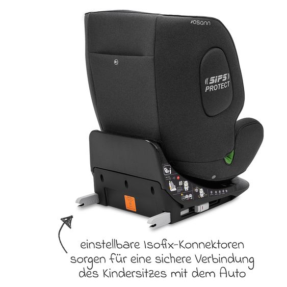 Osann Kindersitz One maxi ab 3 Jahre - 12 Jahre (100 cm - 150 cm) drehbar bis 180° inkl. Isofix-Basis - Universe Grey