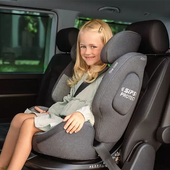 Osann Kindersitz One maxi ab 3 Jahre - 12 Jahre (100 cm - 150 cm) drehbar bis 180° inkl. Isofix-Basis - Universe Grey