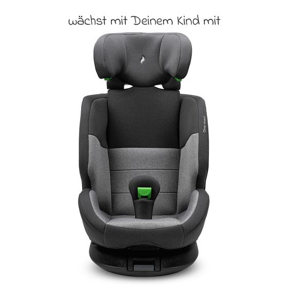 Osann Kindersitz One maxi ab 3 Jahre - 12 Jahre (100 cm - 150 cm) drehbar bis 180° inkl. Isofix-Basis - Universe Grey