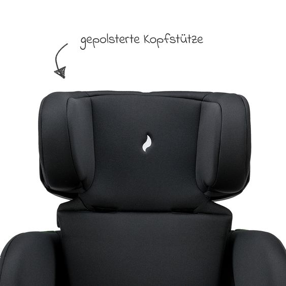 Osann Kindersitz-Reboarder Huddle 2 i-Size ab Geburt -12 Jahre (40 cm - 150 cm) Befestigung mit Fahrzeuggurt - Nero