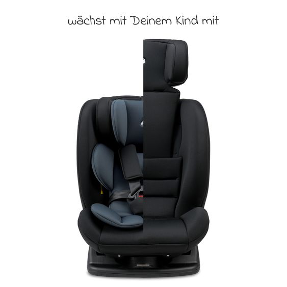 Osann Kindersitz-Reboarder Huddle 2 i-Size ab Geburt -12 Jahre (40 cm - 150 cm) Befestigung mit Fahrzeuggurt - Nero