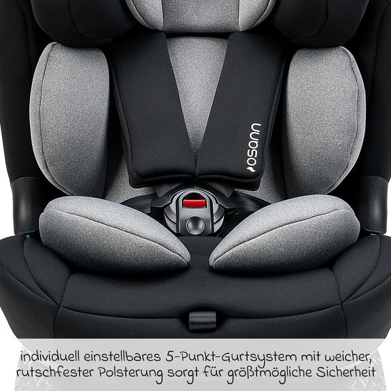 Osann Child seat reboarder Taos 360 from birth - 12 years (40 cm - 150 cm) rotatable incl. Isofix base & top tether - Grey Melange