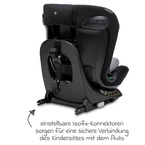 Osann Child seat reboarder Taos 360 from birth - 12 years (40 cm - 150 cm) rotatable incl. Isofix base & top tether - Grey Melange