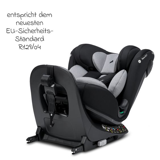 Osann Child seat reboarder Taos 360 from birth - 12 years (40 cm - 150 cm) rotatable incl. Isofix base & top tether - Grey Melange