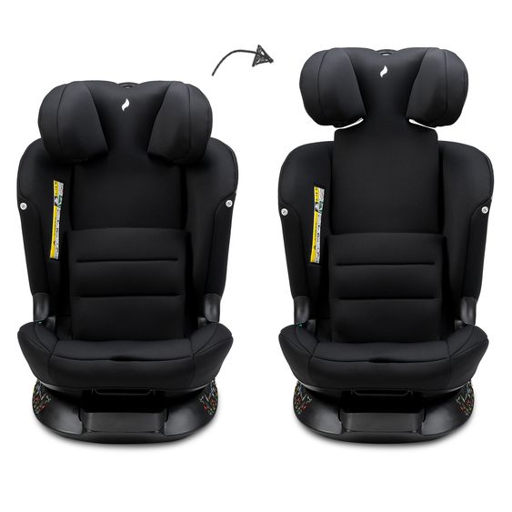 Osann Child seat Taos 360 midi 15 months - 12 years (76 cm - 150 cm) rotatable incl. Isofix base & Toptether - Black