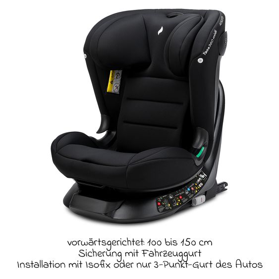 Osann Child seat Taos 360 midi 15 months - 12 years (76 cm - 150 cm) rotatable incl. Isofix base & Toptether - Black