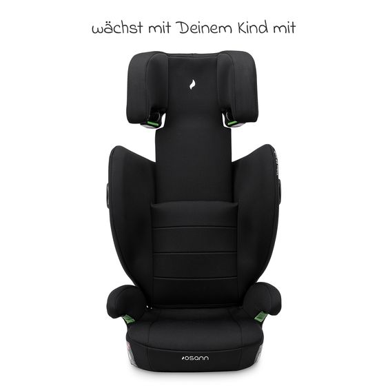 Osann Kindersitz Volpo SP Isofix ab 3 Jahre - 12 Jahre (100 cm - 150 cm) mit Isofix - Black
