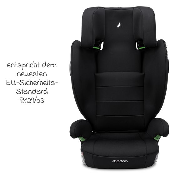 Osann Kindersitz Volpo SP Isofix ab 3 Jahre - 12 Jahre (100 cm - 150 cm) mit Isofix - Black