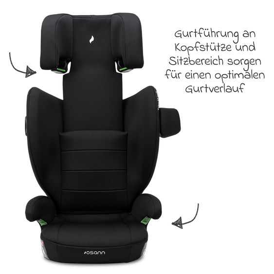 Osann Kindersitz Volpo SP Isofix ab 3 Jahre - 12 Jahre (100 cm - 150 cm) mit Isofix - Black