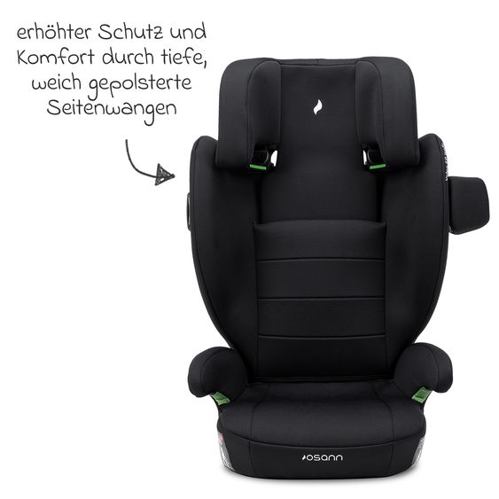 Osann Kindersitz Volpo SP Isofix ab 3 Jahre - 12 Jahre (100 cm - 150 cm) mit Isofix - Black