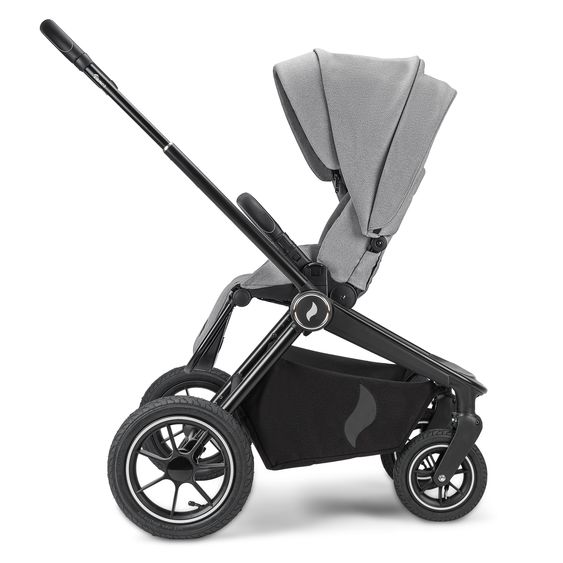 Osann Kombi-Kinderwagen Vamos bis 22 kg belastbar mit Luftreifen, Teleskopschieber, umsetzbare Sitzeinheit, Babywanne mit Matratze, Insektenschutz & Regenschutz - Cloud