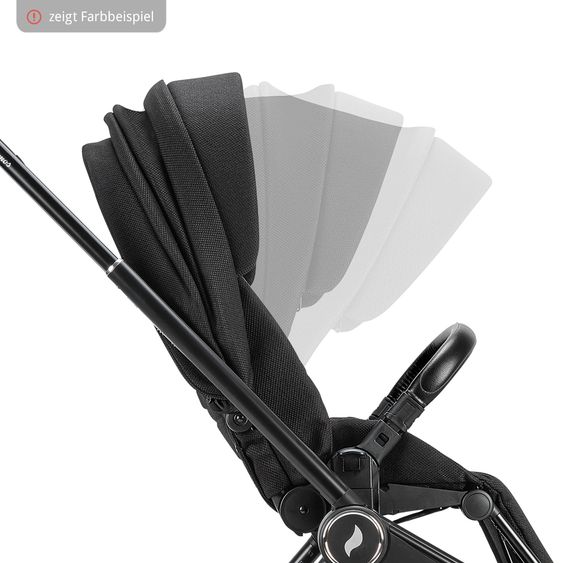Osann Kombi-Kinderwagen Vamos bis 22 kg belastbar mit Luftreifen, Teleskopschieber, umsetzbare Sitzeinheit, Babywanne mit Matratze, Insektenschutz & Regenschutz - Cloud