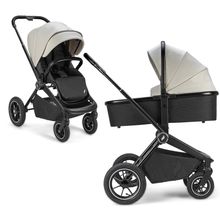 Kombi-Kinderwagen Vamos bis 22 kg belastbar mit Luftreifen, Teleskopschieber, umsetzbare Sitzeinheit, Babywanne mit Matratze, Insektenschutz & Regenschutz - Elegance