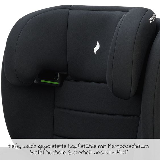 Osann Musca Isofix i-Size from 3 years - 12 years (100 cm - 150 cm) with Isofix incl. car organiser - Black