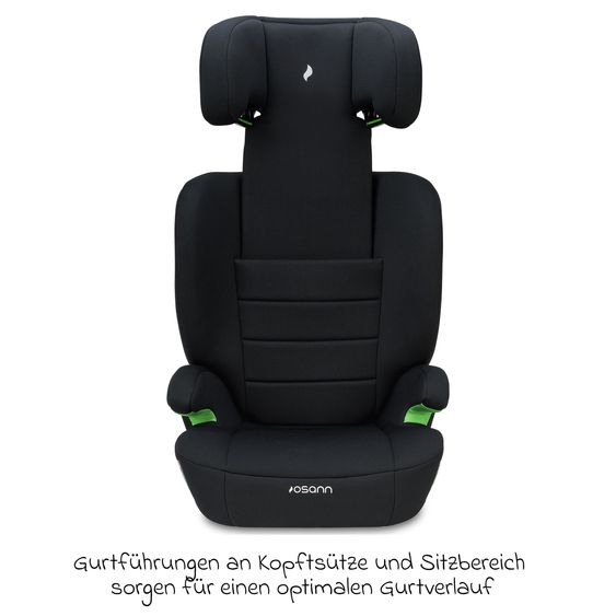Osann Musca Isofix i-Size from 3 years - 12 years (100 cm - 150 cm) with Isofix incl. car organiser - Black