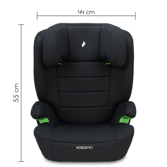 Osann Musca Isofix i-Size from 3 years - 12 years (100 cm - 150 cm) with Isofix incl. car organiser - Black