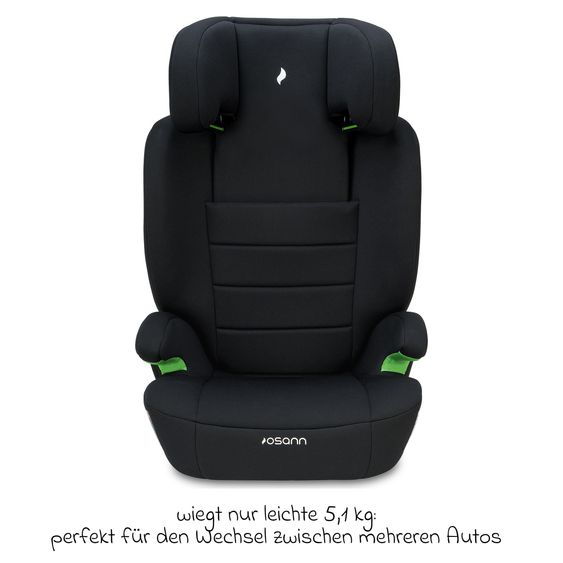 Osann Musca Isofix i-Size from 3 years - 12 years (100 cm - 150 cm) with Isofix incl. car organiser - Black