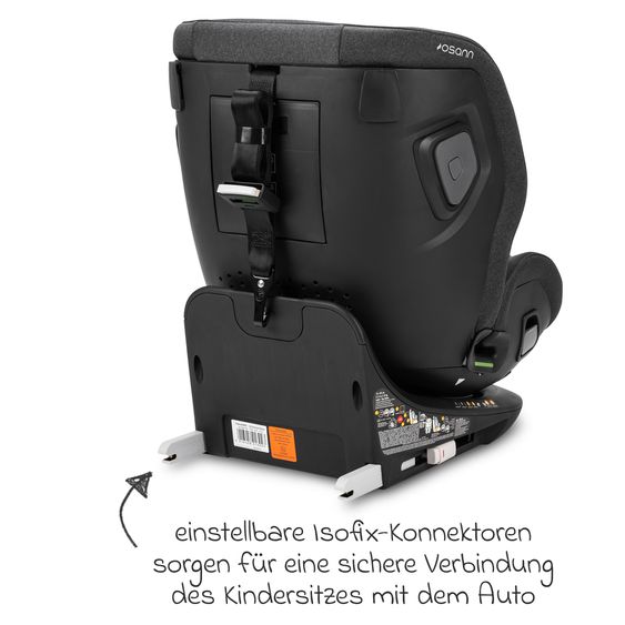 Osann Reboarder-Kindersitz Flame 360 i-Size drehbar ab Geburt - 12 Jahre (40 cm - 150 cm) inkl. Isofix-Basis - Universe Grey