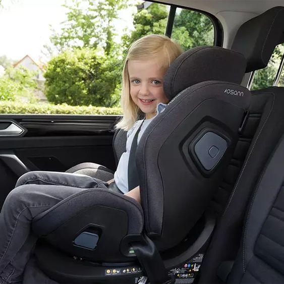 Osann Reboarder-Kindersitz Flame 360 i-Size drehbar ab Geburt - 12 Jahre (40 cm - 150 cm) inkl. Isofix-Basis - Universe Grey