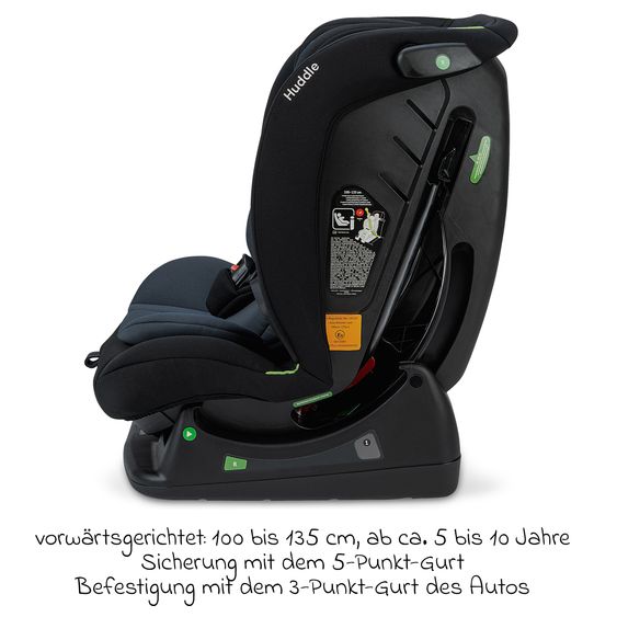 Osann Reboarder-Kindersitz Huddle i-Size ab Geburt - 10 Jahre (40 cm - 135 cm) - Nero