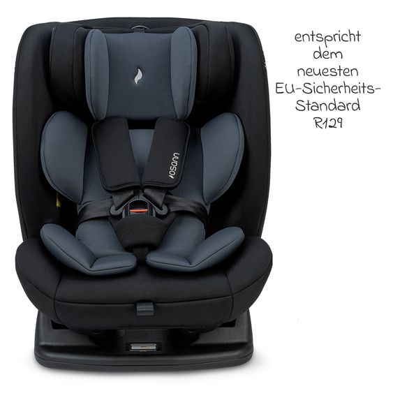 Osann Reboarder-Kindersitz Huddle i-Size ab Geburt - 10 Jahre (40 cm - 135 cm) - Nero
