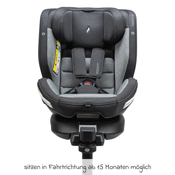 Osann Reboarder-Kindersitz Turai 360 SL ab Geburt - 4 Jahre (40 cm - 105 cm) drehbar inkl. Isofix-Basis - Universe Grey
