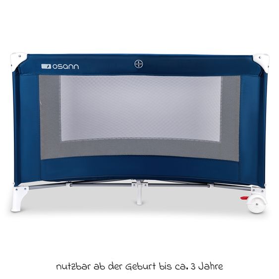 Osann Reisebett Travel mit seitlichem Einstieg inkl. Transportasche 120 x 60 cm - Royal Blau