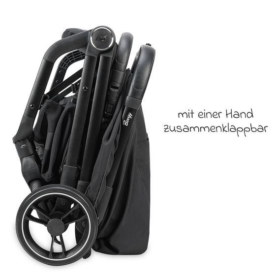 Osann Reisebuggy & Sportwagen Boogy 2 bis 22 kg belastbar nur 7,5 kg mit Liegeposition & Regenschutz - Coal