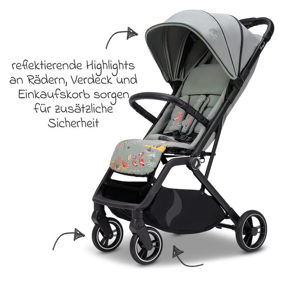 Osann Reisebuggy & Sportwagen Boogy 2 bis 22 kg belastbar nur 7,5 kg mit Liegeposition & Regenschutz - Holiday