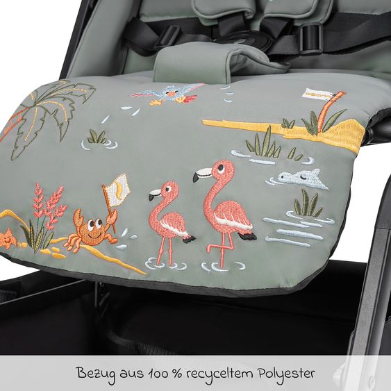 Osann Reisebuggy & Sportwagen Boogy 2 bis 22 kg belastbar nur 7,5 kg mit Liegeposition & Regenschutz - Holiday