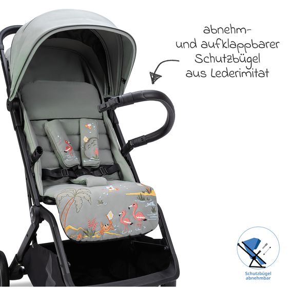 Osann Reisebuggy & Sportwagen Boogy 2 bis 22 kg belastbar nur 7,5 kg mit Liegeposition & Regenschutz - Holiday
