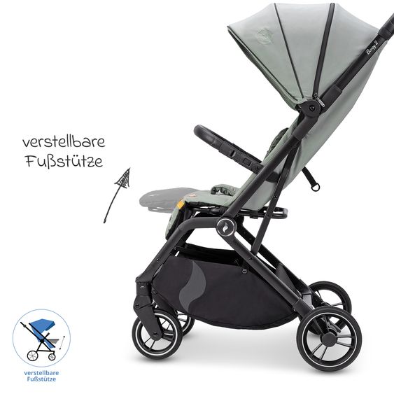 Osann Reisebuggy & Sportwagen Boogy 2 bis 22 kg belastbar nur 7,5 kg mit Liegeposition & Regenschutz - Holiday