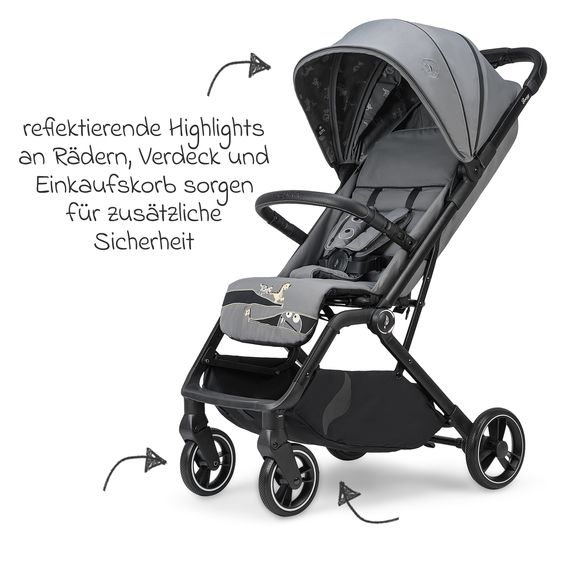 Osann Reisebuggy & Sportwagen Boogy 2 bis 22 kg belastbar nur 7,5 kg mit Liegeposition & Regenschutz - Monster