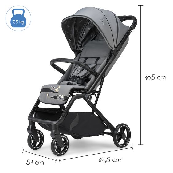 Osann Reisebuggy & Sportwagen Boogy 2 bis 22 kg belastbar nur 7,5 kg mit Liegeposition & Regenschutz - Monster