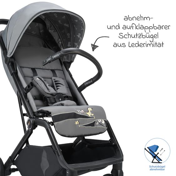 Osann Reisebuggy & Sportwagen Boogy 2 bis 22 kg belastbar nur 7,5 kg mit Liegeposition & Regenschutz - Monster