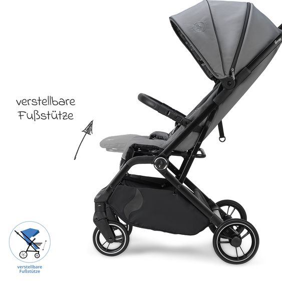 Osann Reisebuggy & Sportwagen Boogy 2 bis 22 kg belastbar nur 7,5 kg mit Liegeposition & Regenschutz - Monster
