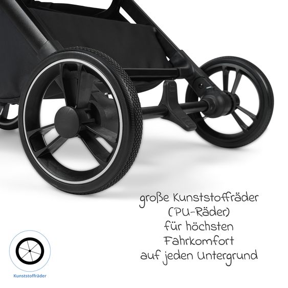 Osann Reisebuggy & Sportwagen Boogy 2 bis 22 kg belastbar nur 7,5 kg mit Liegeposition & Regenschutz - Moss