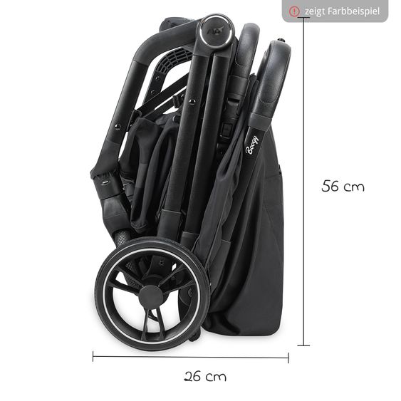 Osann Reisebuggy & Sportwagen Boogy 2 bis 22 kg belastbar nur 7,5 kg mit Liegeposition & Regenschutz - Moss