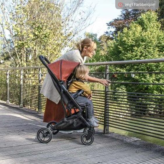 Osann Reisebuggy & Sportwagen Boogy 2 bis 22 kg belastbar nur 7,5 kg mit Liegeposition & Regenschutz - Moss