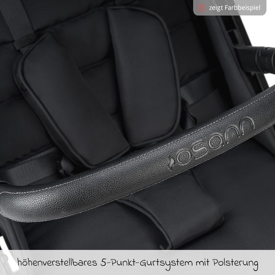 Osann Reisebuggy & Sportwagen Boogy 2 bis 22 kg belastbar nur 7,5 kg mit Liegeposition & Regenschutz - Moss